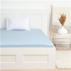 Простыня на резинке 2-спальная LoveLife Celestial blue, 160×200+25 см, сатин