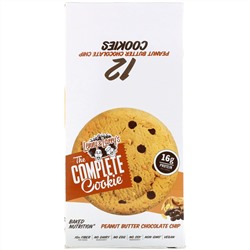 Lenny & Larry's, The COMPLETE Cookie, Peanut Butter Chocolate Chip, 12 Cookies, 4 oz (113 g) Each