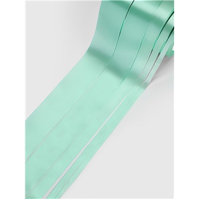 Атласная лента, набор 5 шт., 6/10/20/40/50 мм, 23±1 м, нежно-зелёная №181