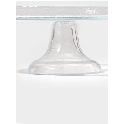 Блюдо на ножке Доляна Tasty, d=22 см, стекло, прозрачное