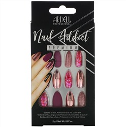 Ardell, Nail Addict Premium, Chrome Pink Foil, 0.07 oz (2 g)