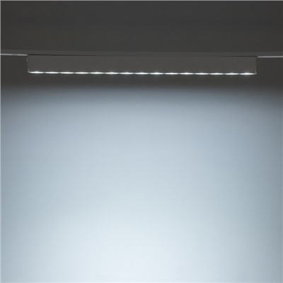 Светильник трековый ULTRA «Линза», светодиодный, 18 Вт, 48 В, 3000K-5700К, CRI90, 33.8×2.6×2.4 см, белый