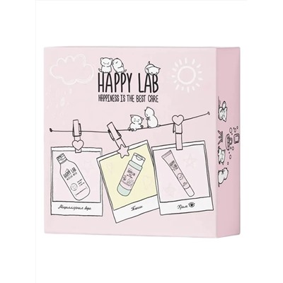 Happy Lab Набор средств для ухода за кожей лица Face Care: Мицеллярная вода, тоник, крем для век, 300 мл, 150 мл, 20 мл 28083