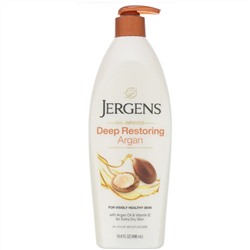 Jergens, Deep Restoring Argan Moisturizer, Oil-Infused, 16.8 fl oz (496 ml)
