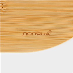 Набор для подачи сыра Доляна Cheese, 3 ножа, доска 32.5×18 см, бамбук