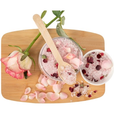 Соль морская для ванны Bradex, с бутонами розы