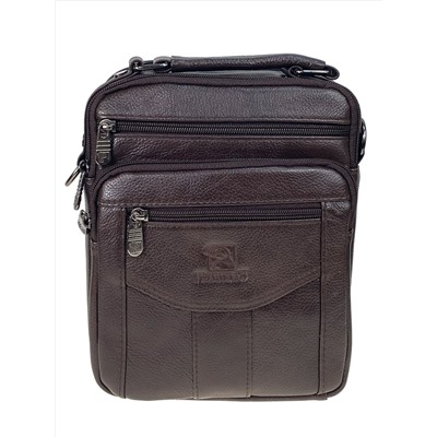 Сумка мужская из натуральной кожи, цвет коричневый