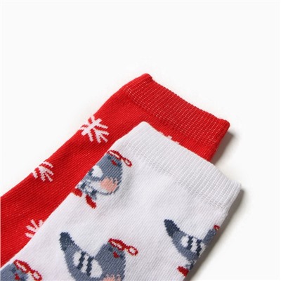 Носки женские новогодние KAFTAN «Джингл белз» размер 36-40 (23-25 см), набор 2 пары