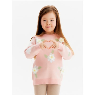 Джемпер детский KAFTAN «Ромашки», размер 30 (98-104 см), розовый