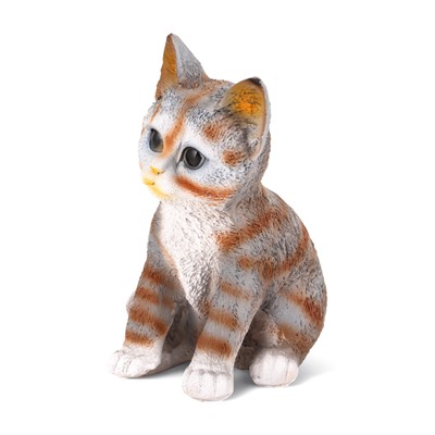Садовая фигура из полистоуна «Полосатый Котёнок», 20×14×12 см