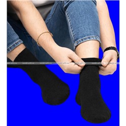 Термоноски мужские верблюжья шерсть внутри махра арт. А0501 ЧЕРНЫЕ