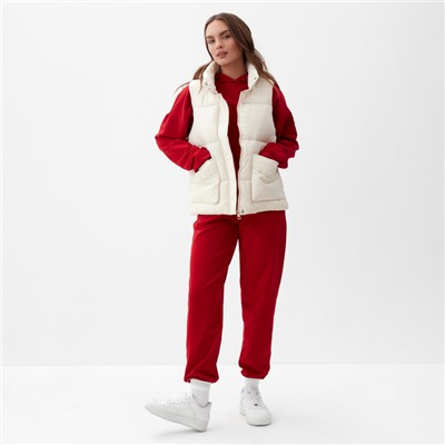 Костюм женский спортивный (толстовка, брюки) MIST, размер 40-42, красный