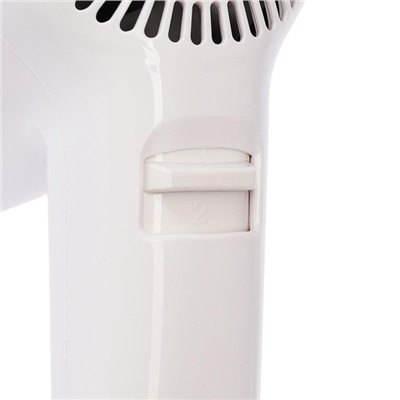 Фен Luazon LGE-006, 1600 Вт, настенный, 2 скорости, набор крепления, белый