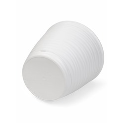 Горшок для цветов с поддоном Saffron, 9.1 л, d=26.7 см, h=24.5 см, пластиковый, белый