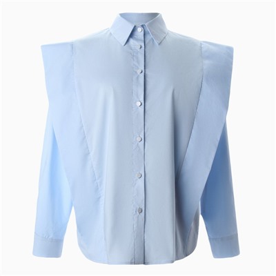 Рубашка женская MINAKU: Casual Collection, размер 44, голубая