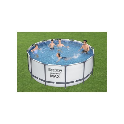 Бассейн каркасный Bestway Steel Pro MAX 56420, 366×122 см, фильтр-насос, лестница, тент, круглый