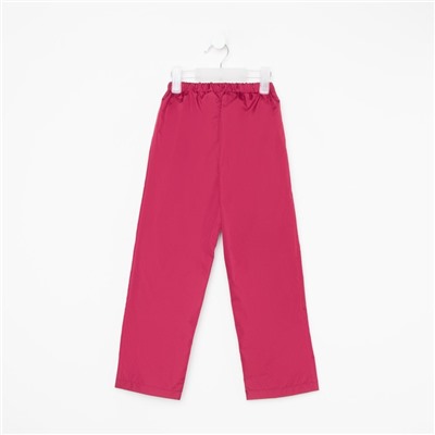 Брюки для девочки, розовые, рост 128 см