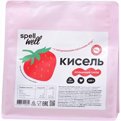 spell well. Кисель «Клубничный смузи» 420 гр. мягкая упаковка