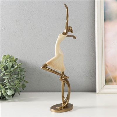 Фигурка полистоун «Полёт», песочная с бронзой, 17.5×6×33 см