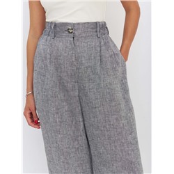 Брюки палаццо  TR033_GRMG/Серый меланж