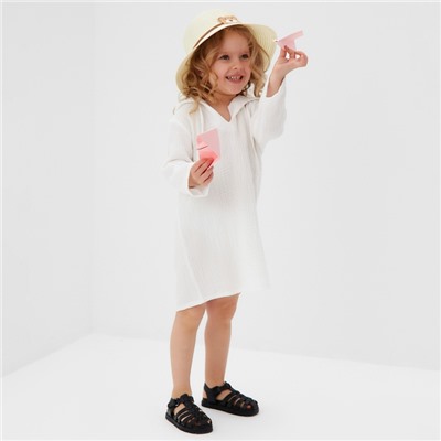 Рубашка (пончо) детская MINAKU, белая, рост 104 см