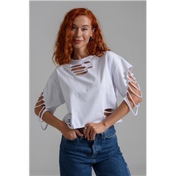 7474 Футболка женская (Белый)