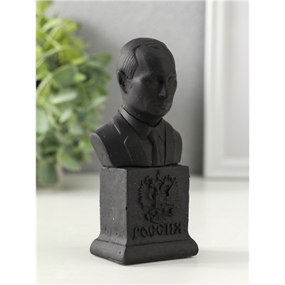 Бюст «Путин В.В.», гипс, 12×6 см, графит