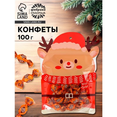 Сладкий подарок конфет «Нота бум» дой-паке олень, 100 г