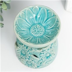 Аромалампа для эфирных масел «Подсолнухи в поле», керамика, 9.8×9.8×11 см, МИКС