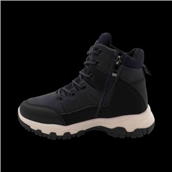 Кроссовки зимние на меху 1901-2 синие п/п