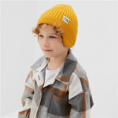 Шапка детская KAFTAN, размер 52-54, жёлтая