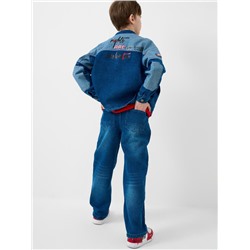 Брюки текстильные джинсовые для мальчиков