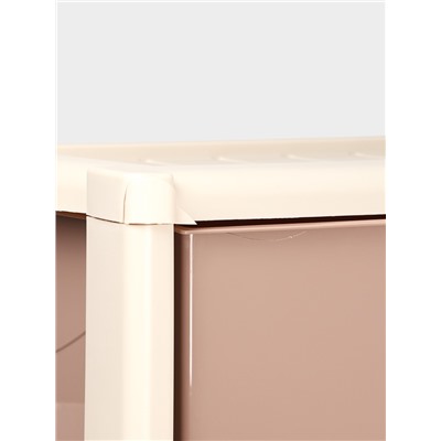 УЦЕНКА Комод 3-х секционный 47.5×30×71 см «Колорит», цвет бежевый