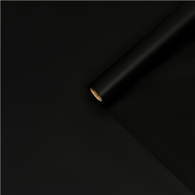 Пленка для цветов и букетов, матовая, чёрный 0.57×10 м ±1 см