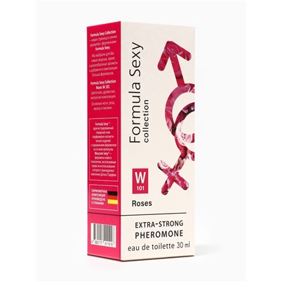 Туалетная вода женская с феромонами Formula Sexy collection Roses W101, 30 мл