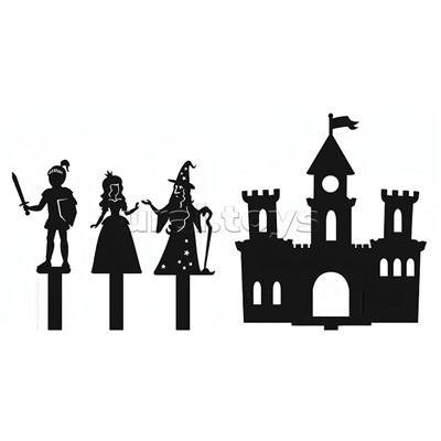 Игра настольная "ТеатрТеней" Театр на столе (5 сказок)