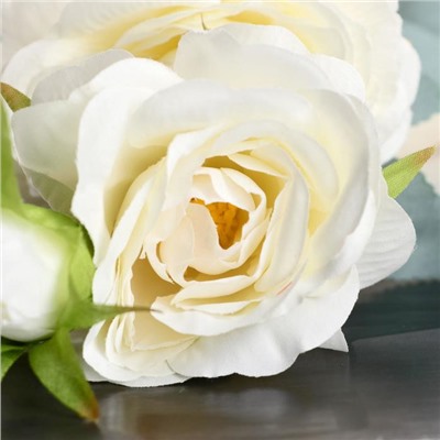 Цветы искусственные «Пион лекарственный», 9×60 см, белые