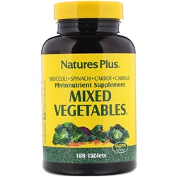 Nature's Plus, Mixed Vegetables, 180 таблеток