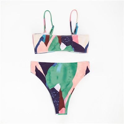 Купальник женский раздельный MINAKU разноцветный, размер 42