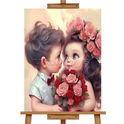Набор для рисования "Картина по номерам 40х50 см. Милая парочка"
