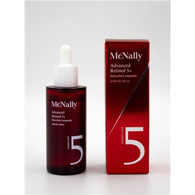 MCNALLY - СЫВОРОТКА ДЛЯ ЛИЦА С РЕТИНОЛОМ И БАКУЧИОЛОМ ADVANCED RETINOL 5+BAKUCHIOL AMPOULE, 50 МЛ