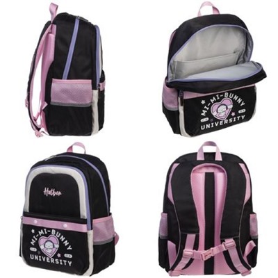 Рюкзак школьный "МОДНАЯ ШКОЛА. Ми-ми зайчик" 41х29х17,5 см 2 отделения 3 кармана (072866) 22046 Хатбер