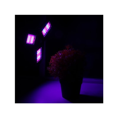 Фитолампа для растений, светодиодная, Е27, 22 Вт, IP20, 265 В, 360°, складная, биколорная