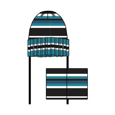 Комплект трикотажный для мальчиков: шапка, снуд