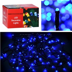 Электрогирлянда светодиодная 10м., 100 ламп, синий