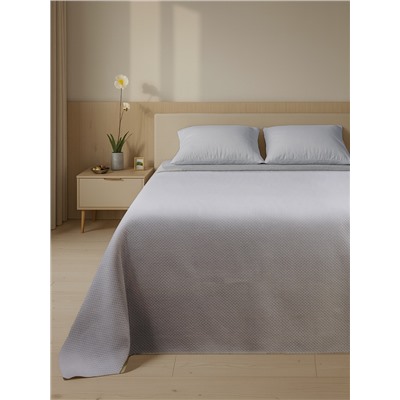 Покрывало «Этель», 150×230 см, 100% п/э, серое