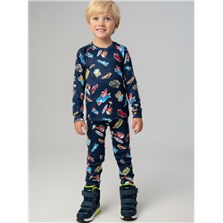 Термокомплект трикот. для мальчиков: фуфайка (футболка) с длин. рук, брюки
