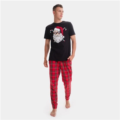 Пижама мужская (футболка, брюки) KAFTAN «Дед Мороз», размер 56