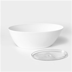 Горшок для цветов с поддоном Plast-Avenue «Лодочка», 3 л, пластиковый, белый