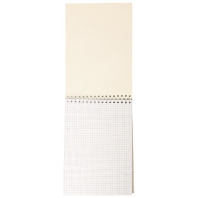 Блокнот на спирали А5 50л клетка "ЗЕЛЕНЫЙ" LTMNBA5-50 LITE